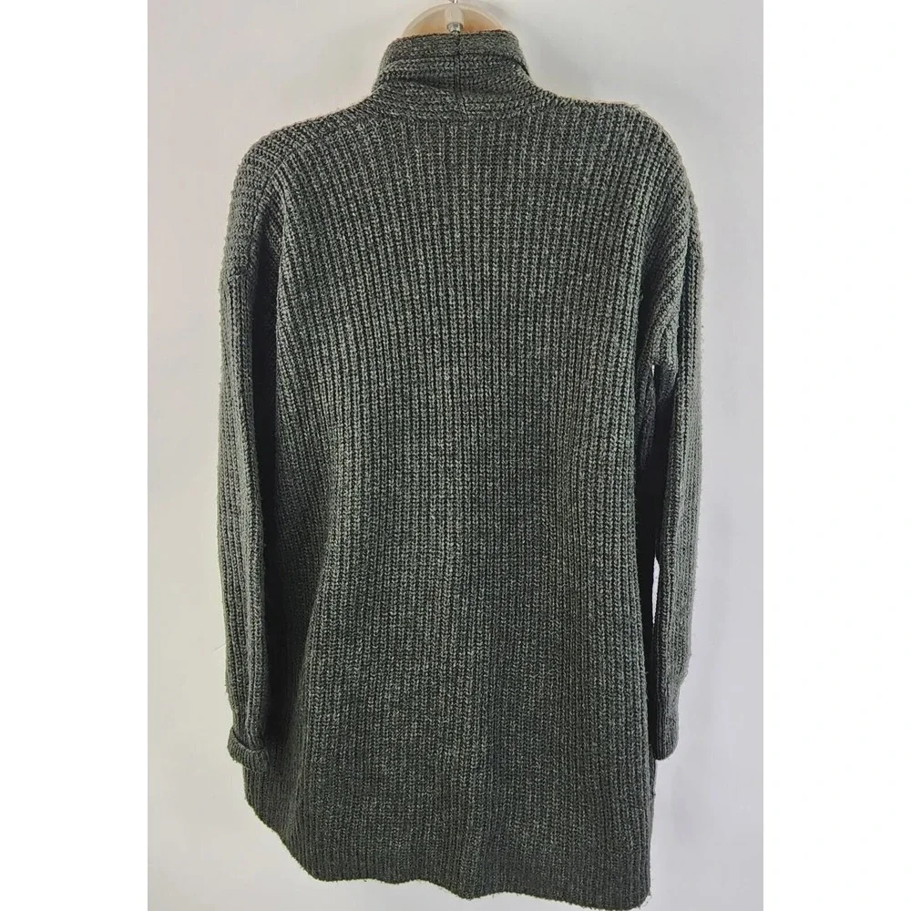 Marine Layer Sweater Womens XS/S Chunky Knit Brooklyn Hunter Green Cardigan